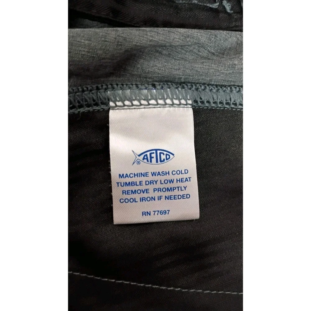 AFTCO Aftech Cargo Shorts Men's 32 Light Gray Stretch American Fishing Hybrid